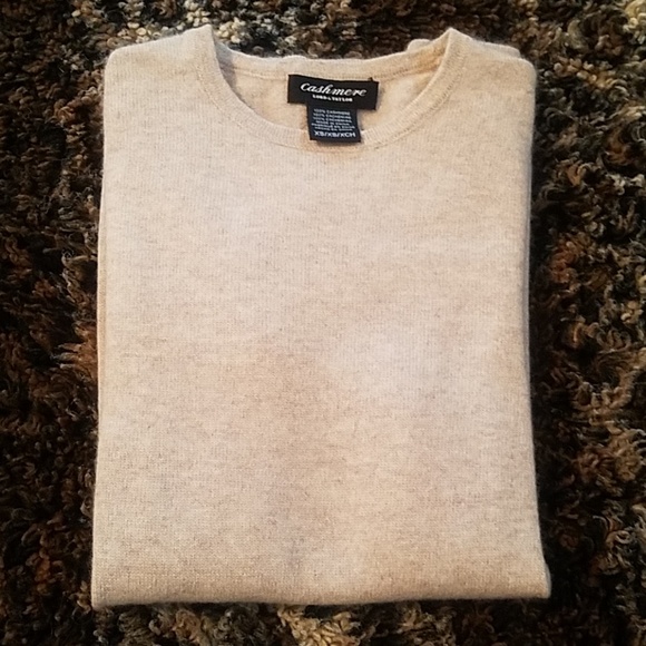 100% CASHMERE CREAM COLORED SWEATER size XS - Picture 4 of 4